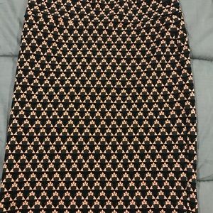 Lularoe Cassie pencil skirt Minnie Mouse